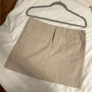 Khaki mini skirt - perfect for summer, great length!